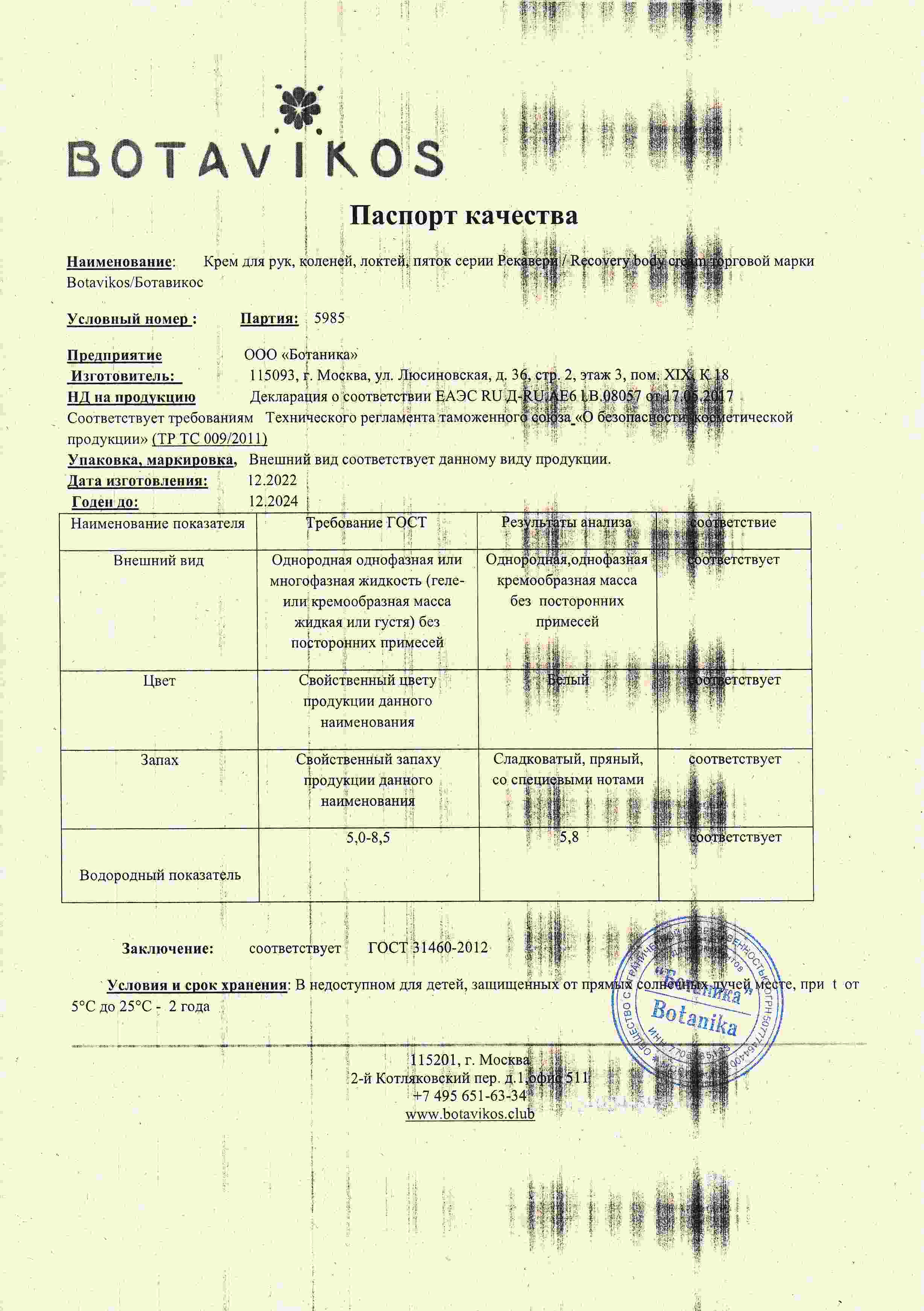 Паспорт №122022